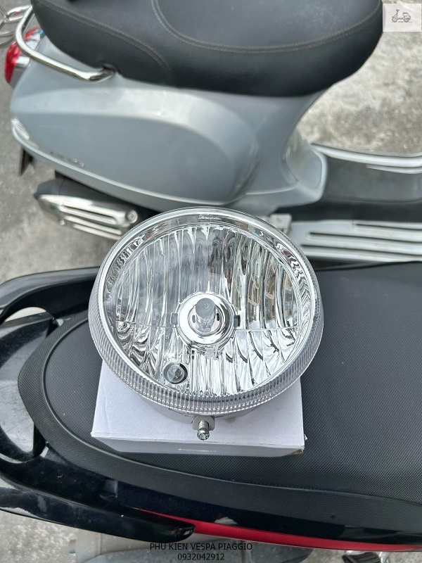 Đèn Pha Tròn Cho Vespa LX Kèm Bóng