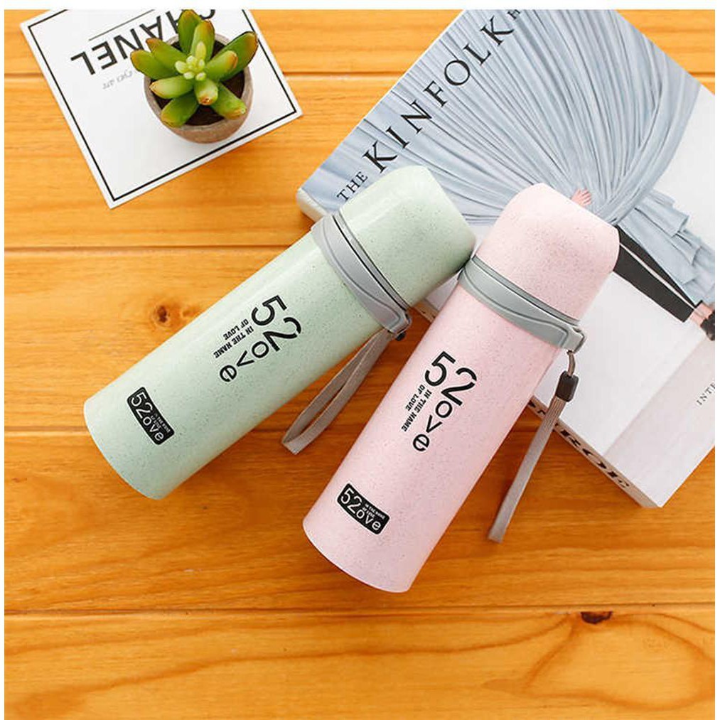BÌNH GIỮ NHIỆT LOVE LÚA MẠCH 3 LỚP 500ML