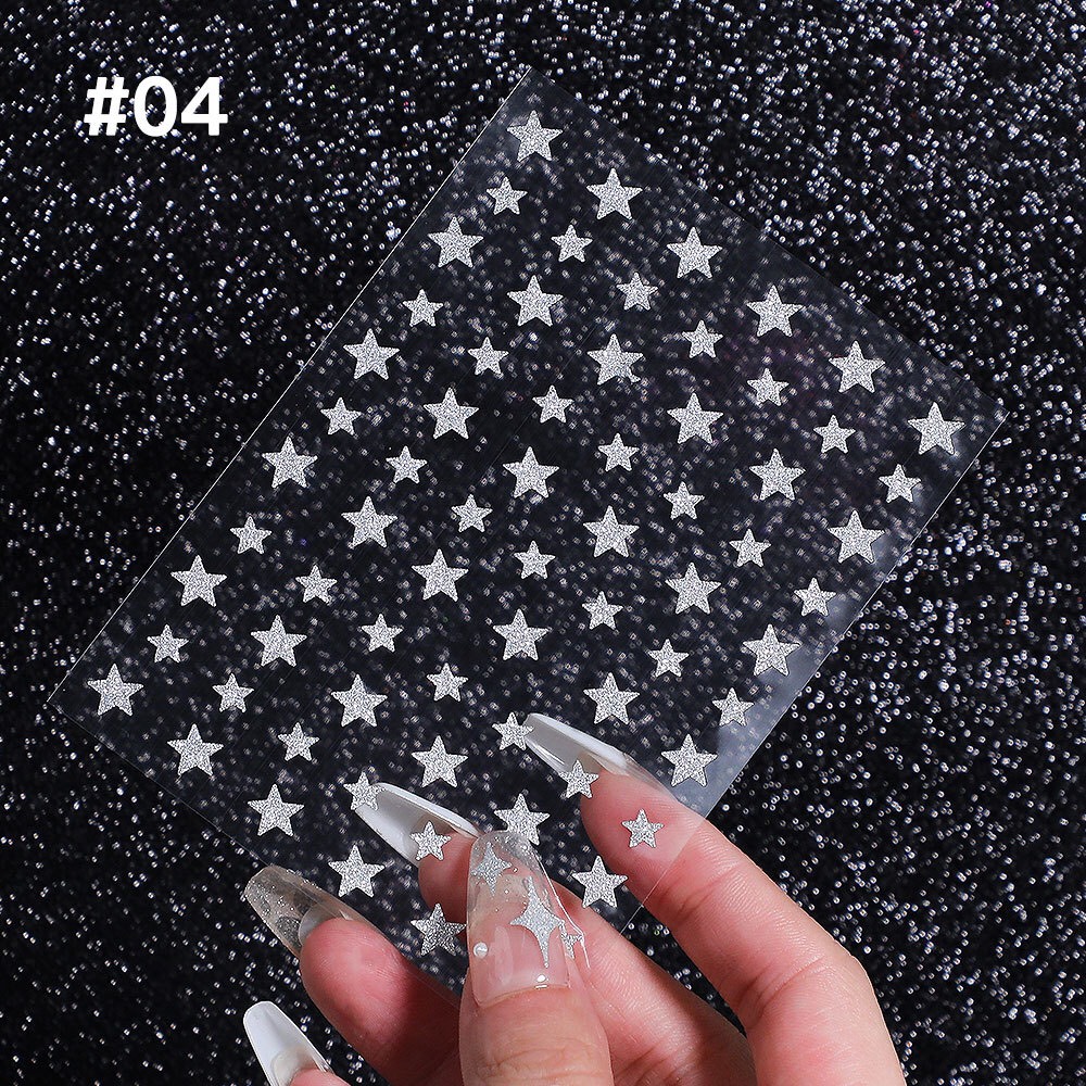 Nail sticker dán móng tay - Chân - Sticker flash siêu sáng