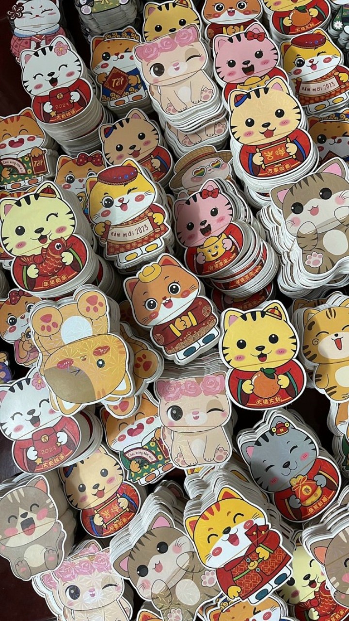 Combo 50 bao lì xì chibi phản quang siêu đáng iu giá bao tốt