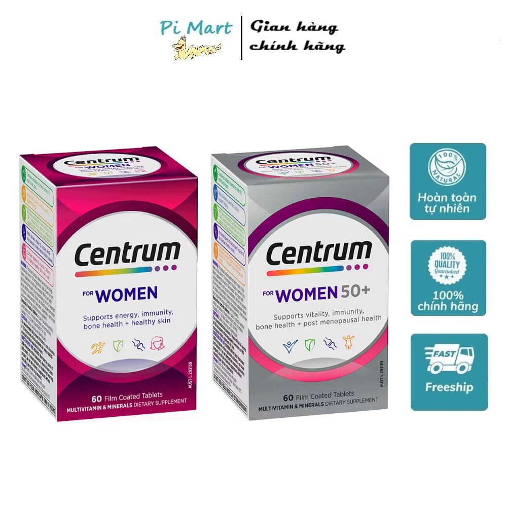 Viên Vitamin Tổng Hợp Centrum Dành Cho Nữ Giới