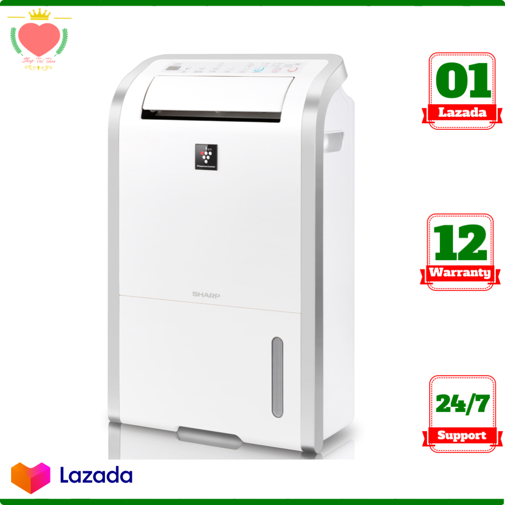 [Trả góp 0%]DW-D20A-W | Máy tạo ion và hút ẩm Sharp DW-D20A-W (50m²/20lít) (Hàng chính hãng)