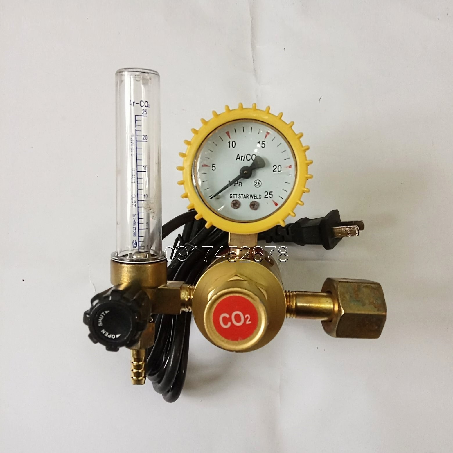 Đồng hồ khí CO2 dùng cho máy hàn mig (36V/220V)