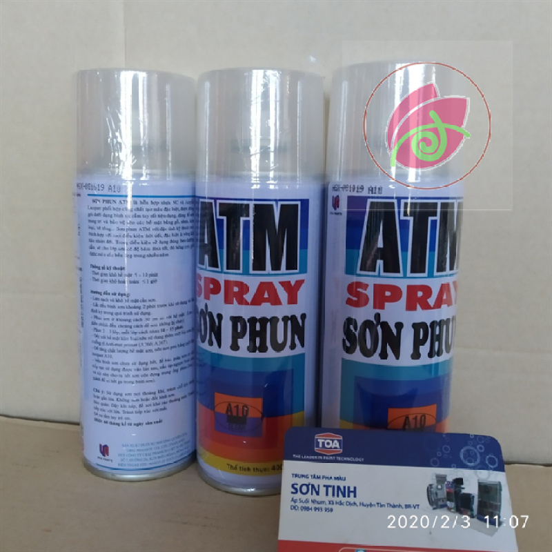 SƠN XỊT MÀU TRONG CLEAR A10 ATM - 1 chai