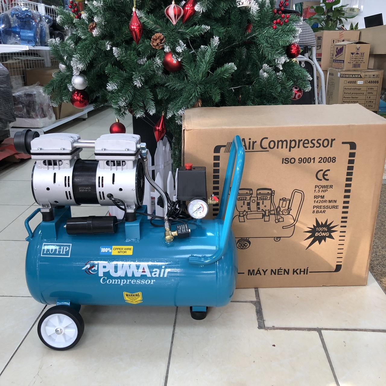 Máy nén khí không dầu PUMA 30L giảm âm, không ồn- Puma máy nén khí 30L