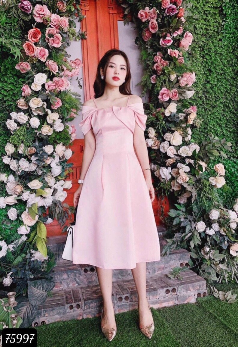 GULY Váy đầm tiểu thư sang trọng tôn dáng ôm màu sắc thanh lịch trẻ trung thời trang nữTH21