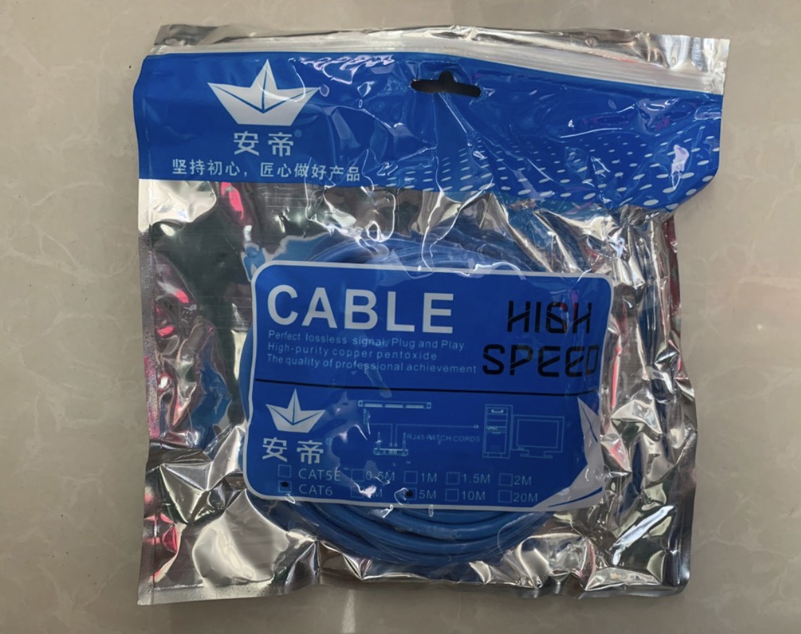 Cáp mạng cat 6 dài 1m 3m 5m 10m 15m 20m 30m hiệu ad link màu xanh