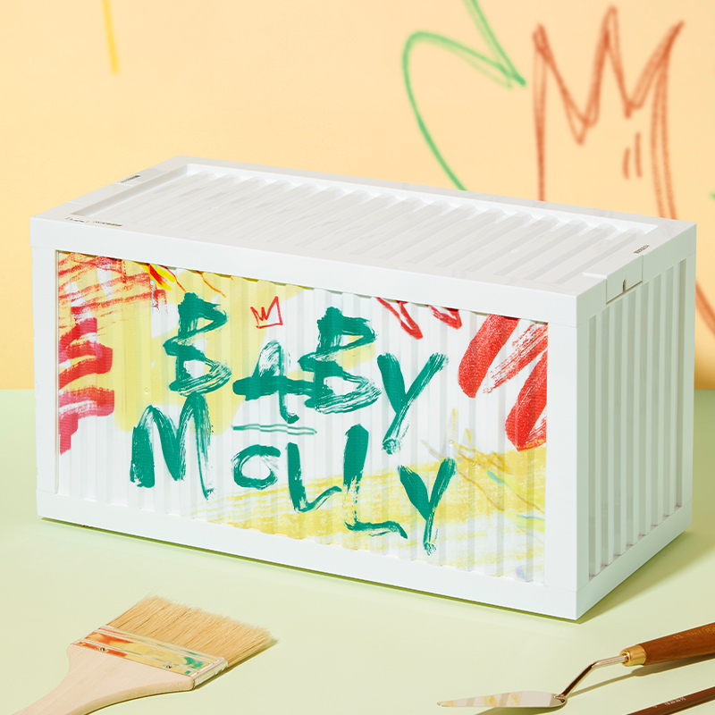 POP MART Baby MOLLY When I Was three！Series Action Figures - Container Luminous Figure Display Box