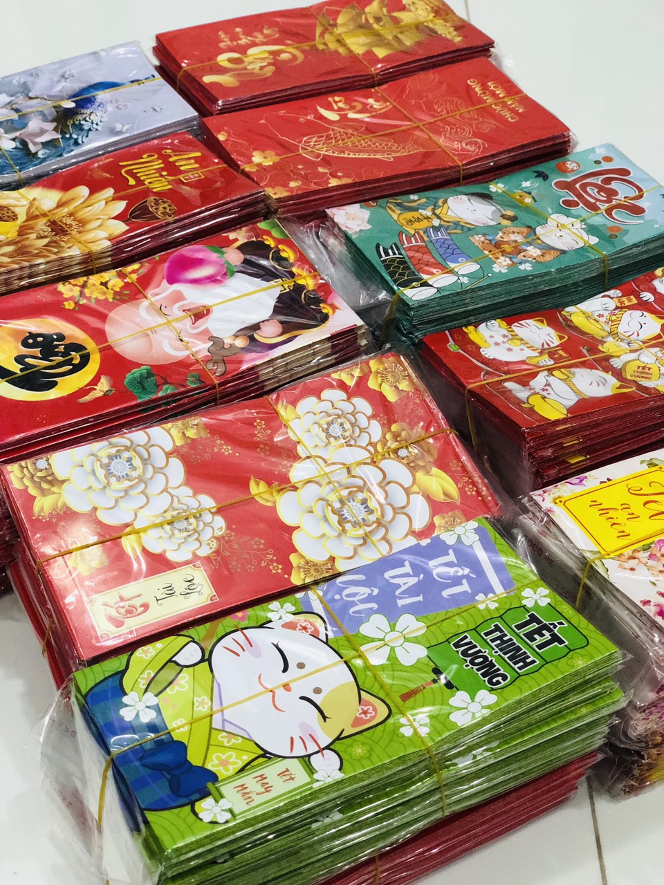 Bao lì xì tết 2023 hình 3d, combo 100 bao lì xì tết 2023 siêu cute, bao lỳ xì tết, bao lì xì tết 2023 sỉ