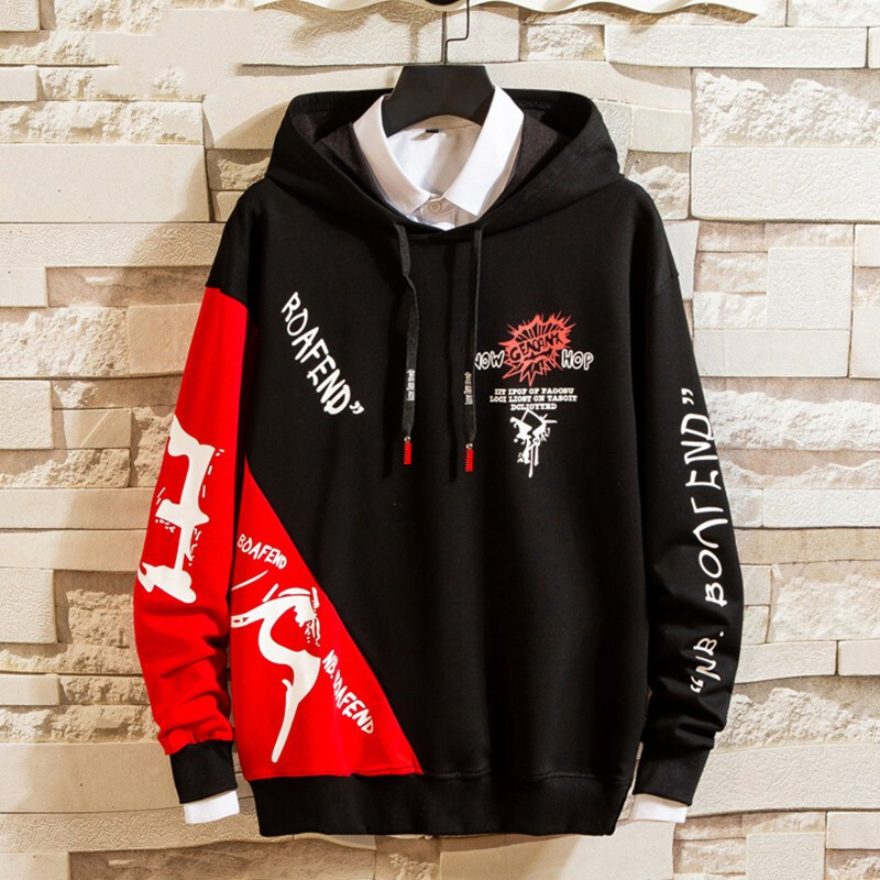 Áo Khoác Hoodies Nỉ Nam ROAFEND Mũ Trùm Đầu Phối Hai Màu Cá Tính Thời Trang Đường Phố Phong Cánh FORHIMCS2 AO TOP NAM 90000129