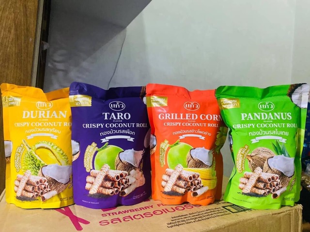 Bánh cuộn dừa Thái Lan (8 vị )