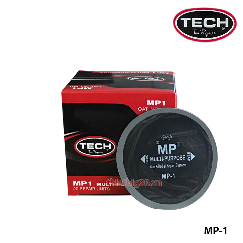 HỘP 20 MIẾNG VÁ LỐP XE TECH MP-1 (BIAS/RADIAL, 75MM)