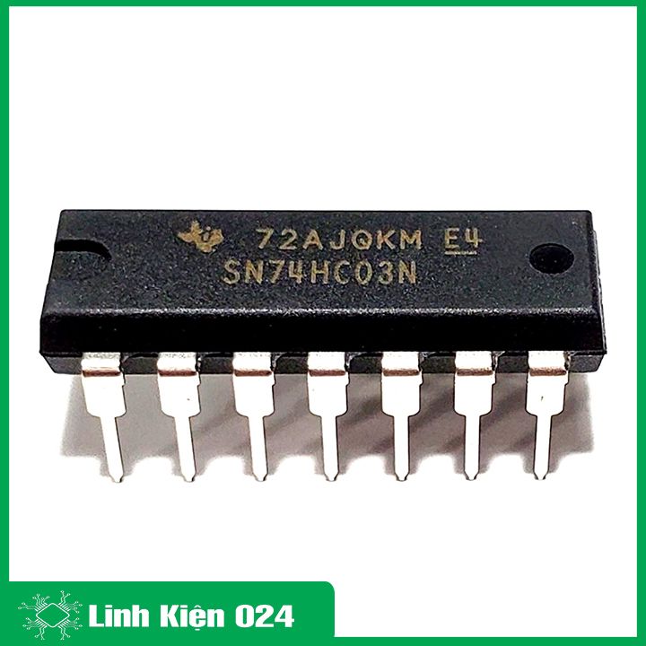 IC 74HC03 DIP14 2-Input NAND điện áp 2-6V