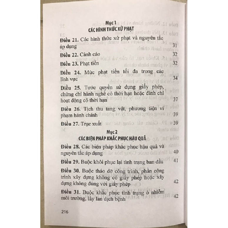 Sách Luật Xử Lý Vi Phạm Hành Chính (Nhà Sách Pháp Luật)