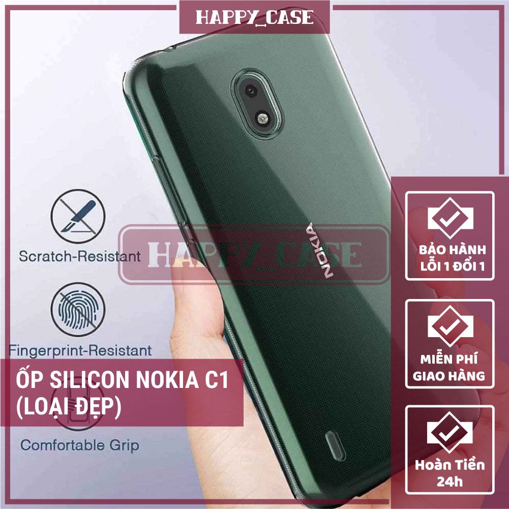 Ốp Lưng Điện Thoại Nokia C1 Thin Transparent Silicon
