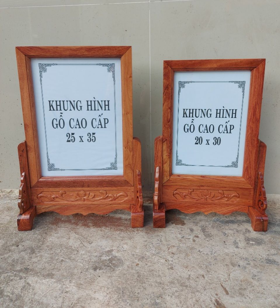 Khung hình thờ-khung ảnh bàn thờ mẫu sen trơn-nhiều cỡ ảnh