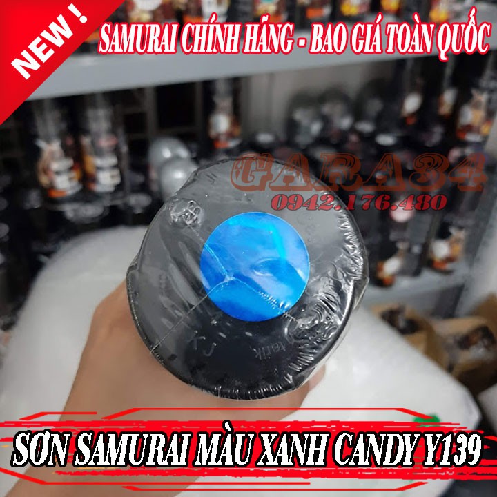 [HCM]COMBO SƠN SAMURAI MÀU XANH DA TRỜI CANDY Y139 4 CHAI