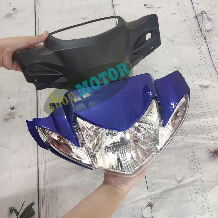 [ 3 MÓN ] Đầu C110 phanh ĐĨA xe SIRIUS , kèm pha đèn ,gáy