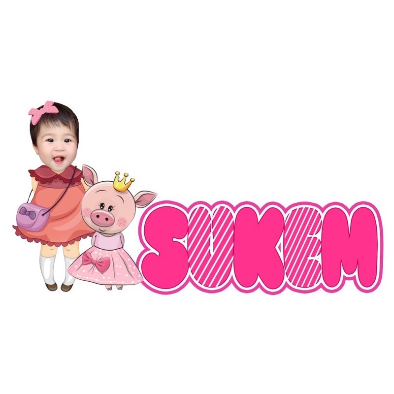 Tên Để Bàn Kèm Chibi Trang Trí Sinh Nhật