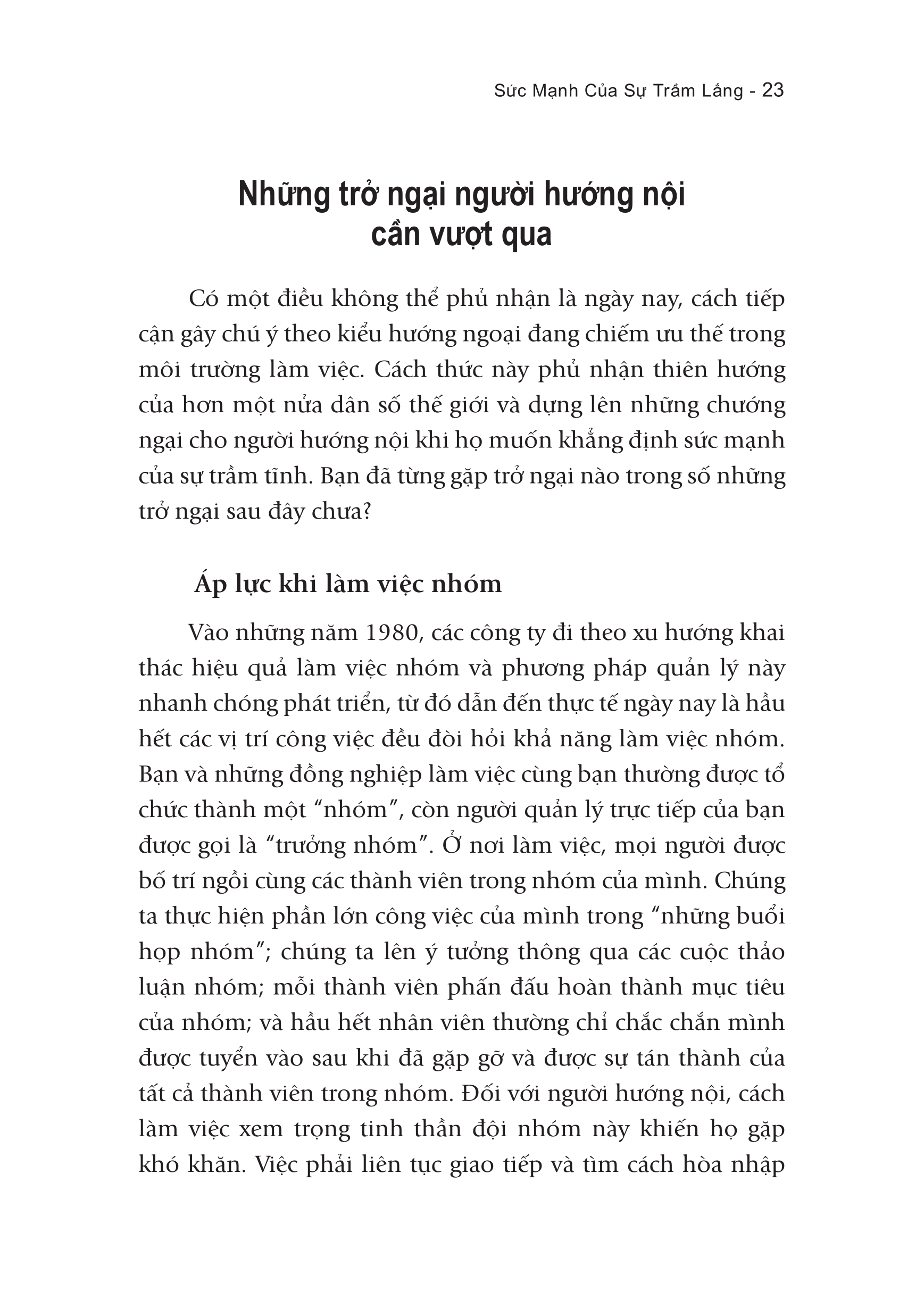 Sự Sức Mạnh Của Sự Trầm Lắng