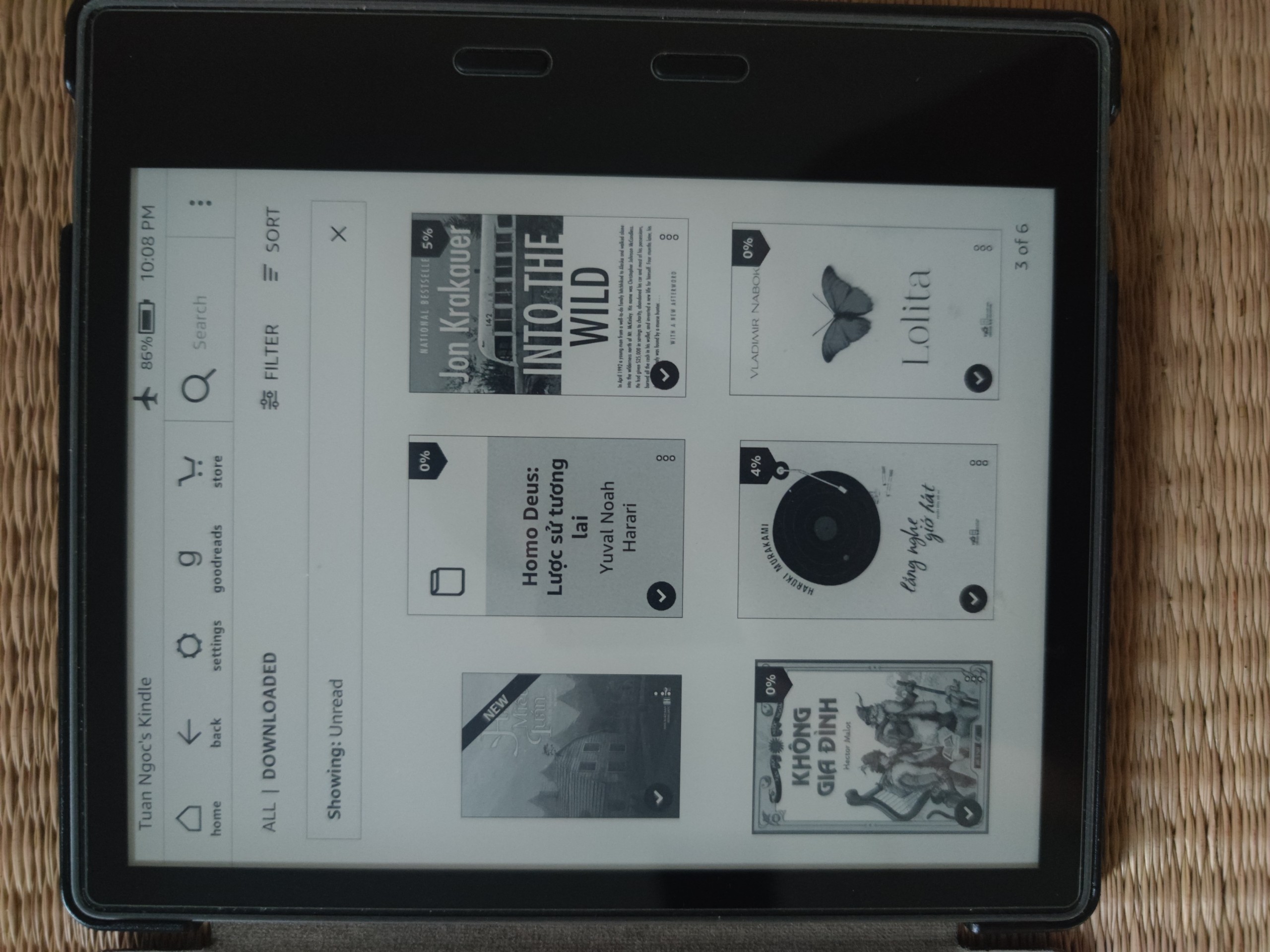 Máy đọc sách Kindle Oasis 2 32Gb fullbox