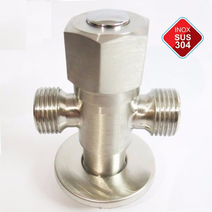 [HCM]Van Chia Nước INOX 304  giảm được áp lực nước T CẦU 3 NGÃ CÓ KHÓA