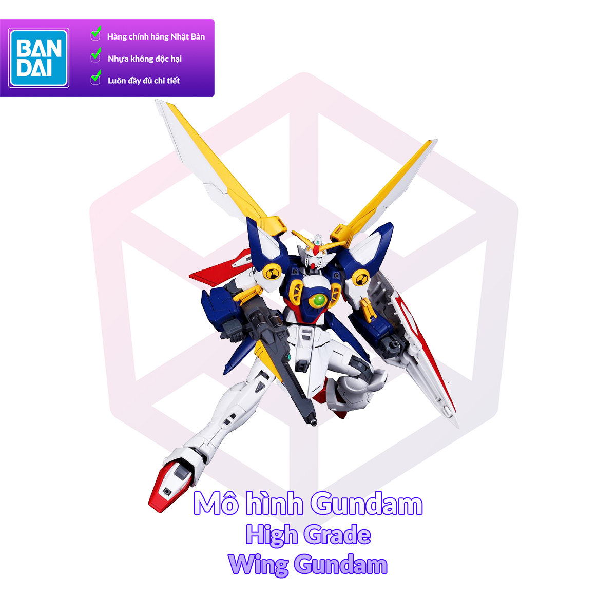 Mô Hình Lắp Ráp Bandai High Grade 162 Wing Gundam