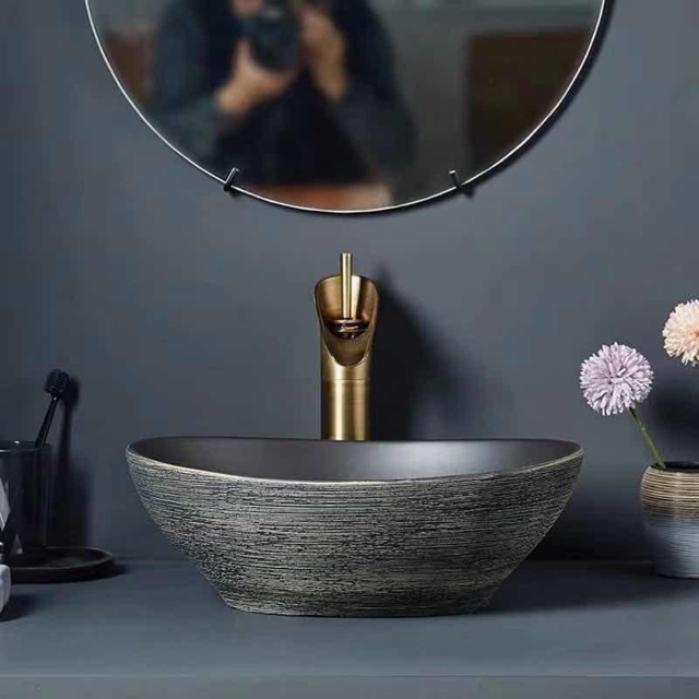 [HCM]Lavabo Mỹ thuật-chậu sứ Mỹ thuật