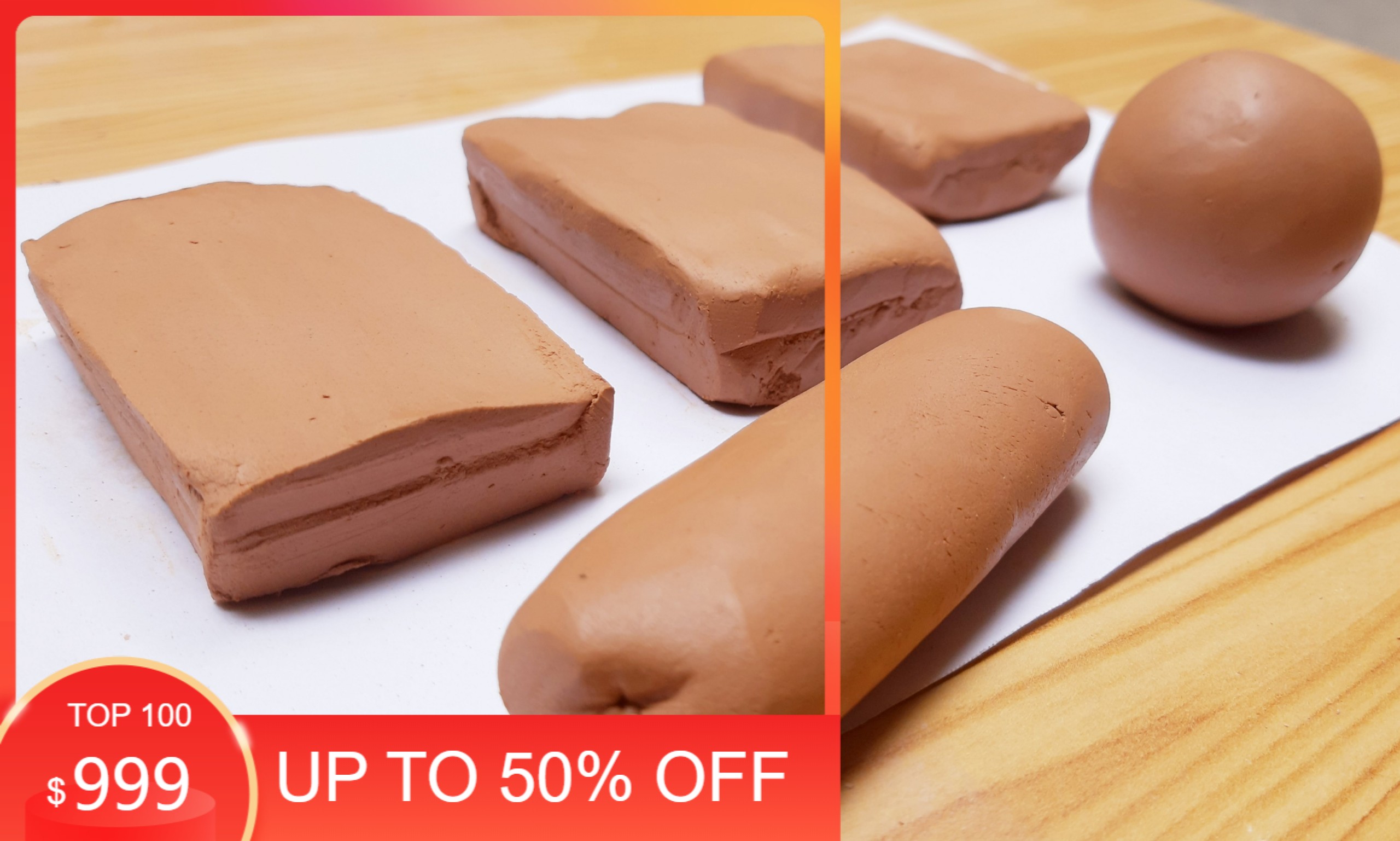 Clay bột đất sét đỏ 500g