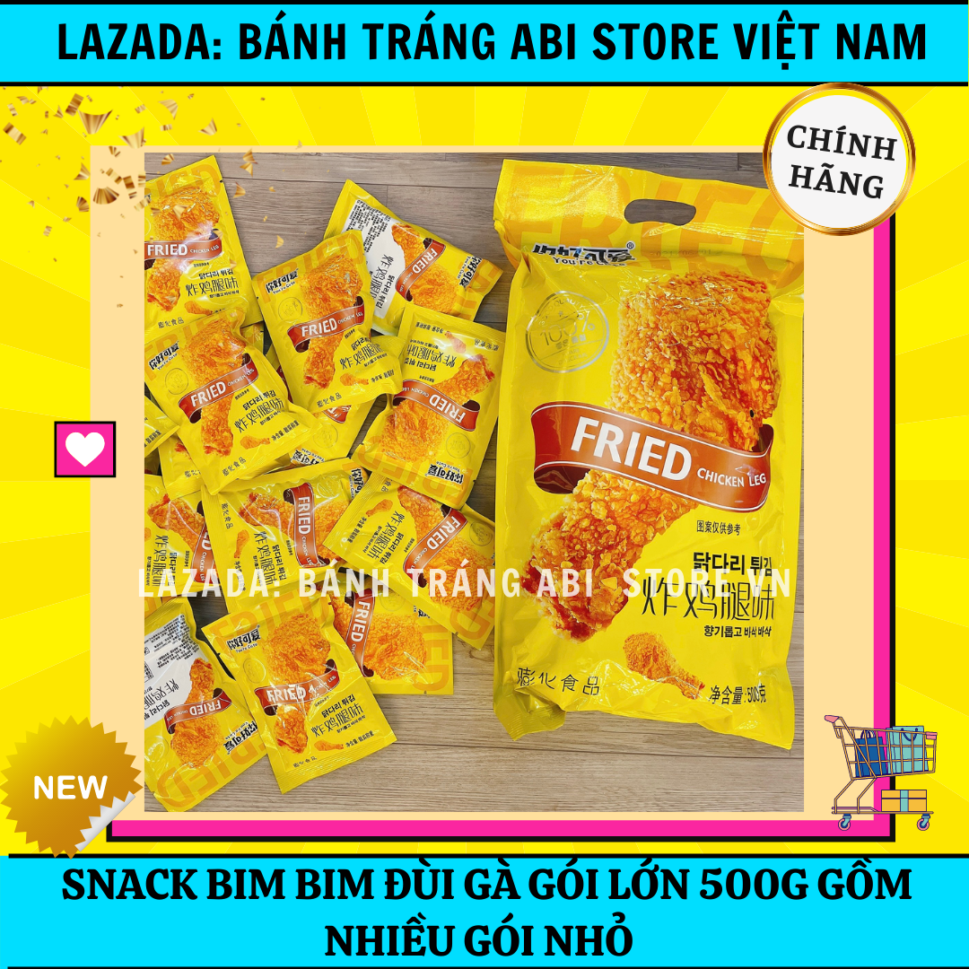 Snack bim bim đùi gà mới gói lớn 500g siêu ngon