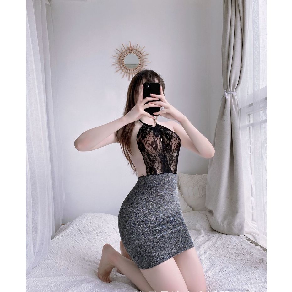 Váy / Đầm body kim tuyến quyến rũ sexy C76