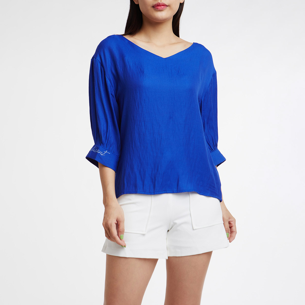 Ninomaxx 1911039 brand women's fashion casual N & M half sleeve shirt tops blouse
