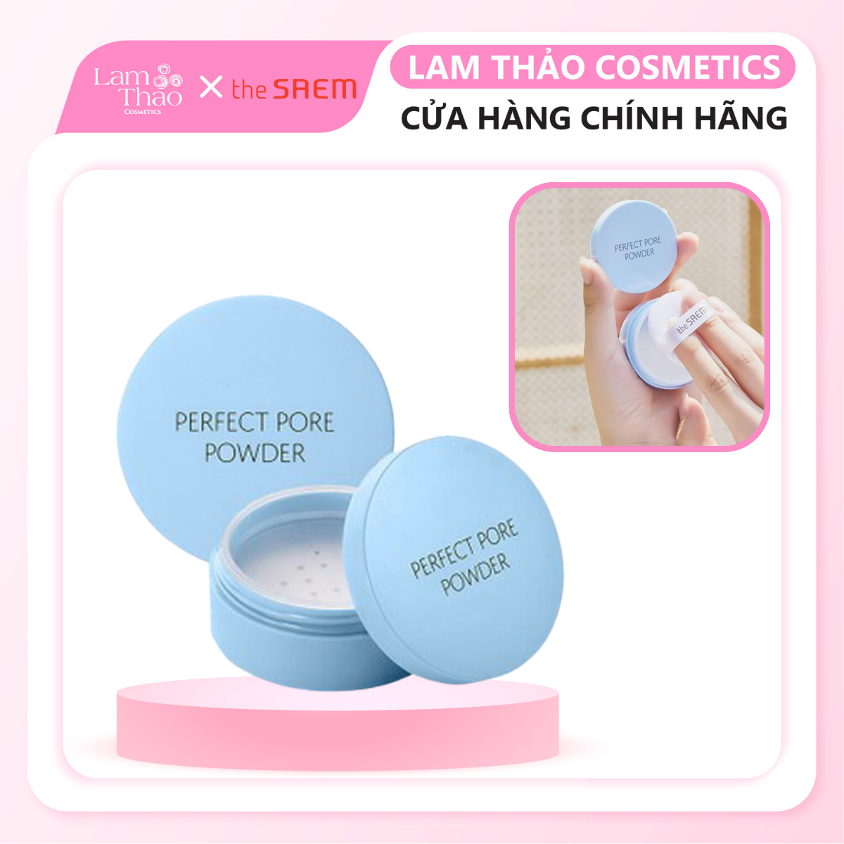 Phấn Phủ Kiềm Dầu The Saem Perfect Pore Powder