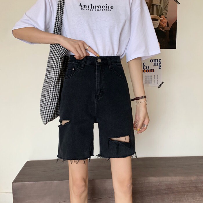 QUẦN NGỐ JEANS RÁCH PT