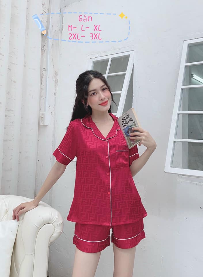 Bộ đồ Pijama lụa💖Bộ lụa gấm cộc-đùi cao cấp [hàng chuẩn kèm Video+ảnh thật]
