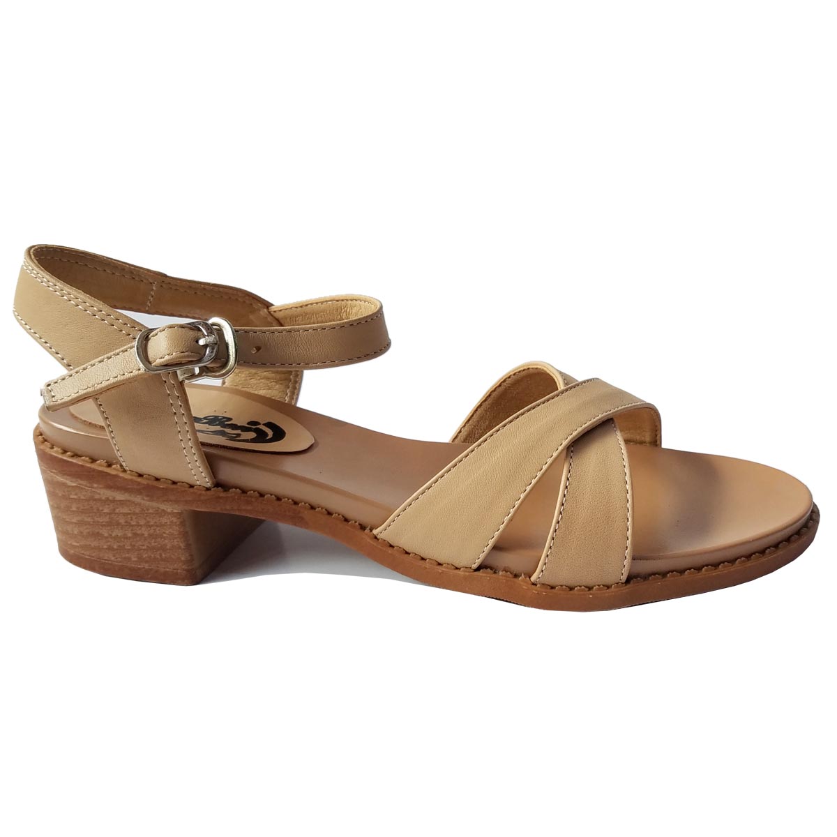 Giày Sandal Nữ Cao Gót Da Bò BIGBEN CG103