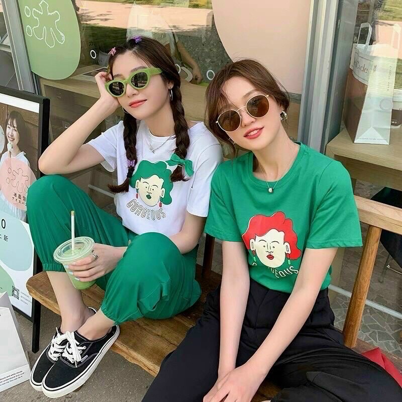 Quần baggy nữ bo gấu cao thấp