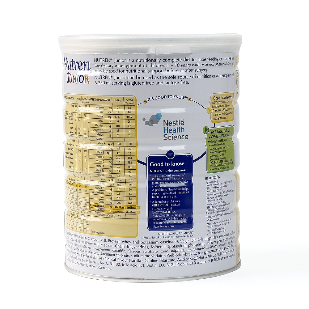 Sữa bột Nutren Junior 850g (Dành cho trẻ từ 1 - 10 tuổi)