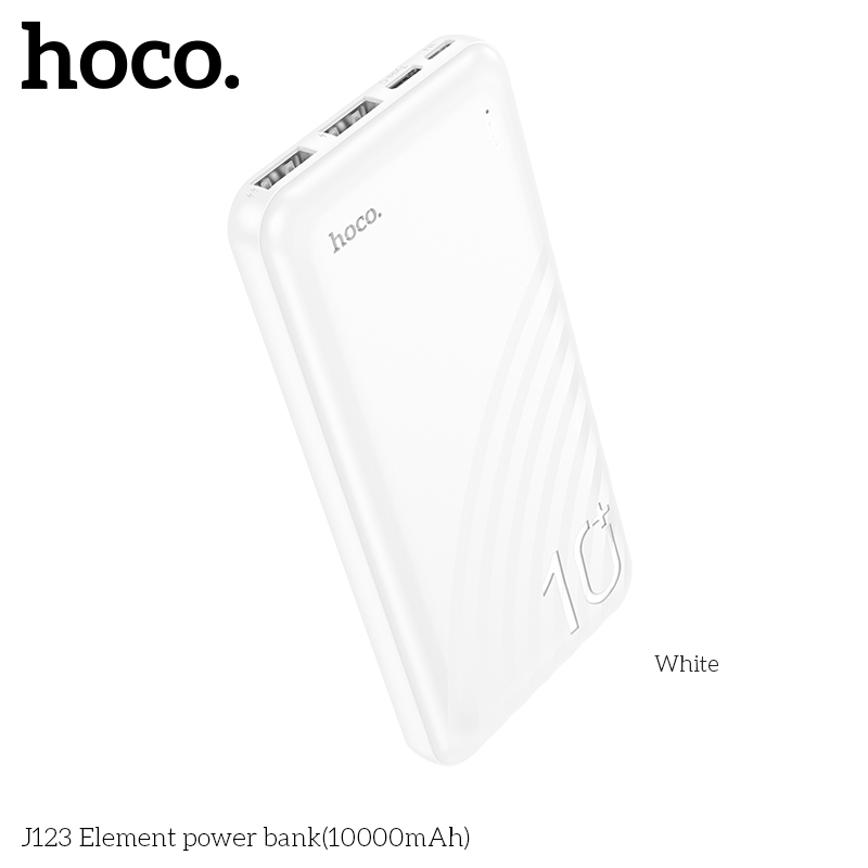 [HCM]Pin sạc dự phòng Hoco J123 10000mAh  2 cổng sạc