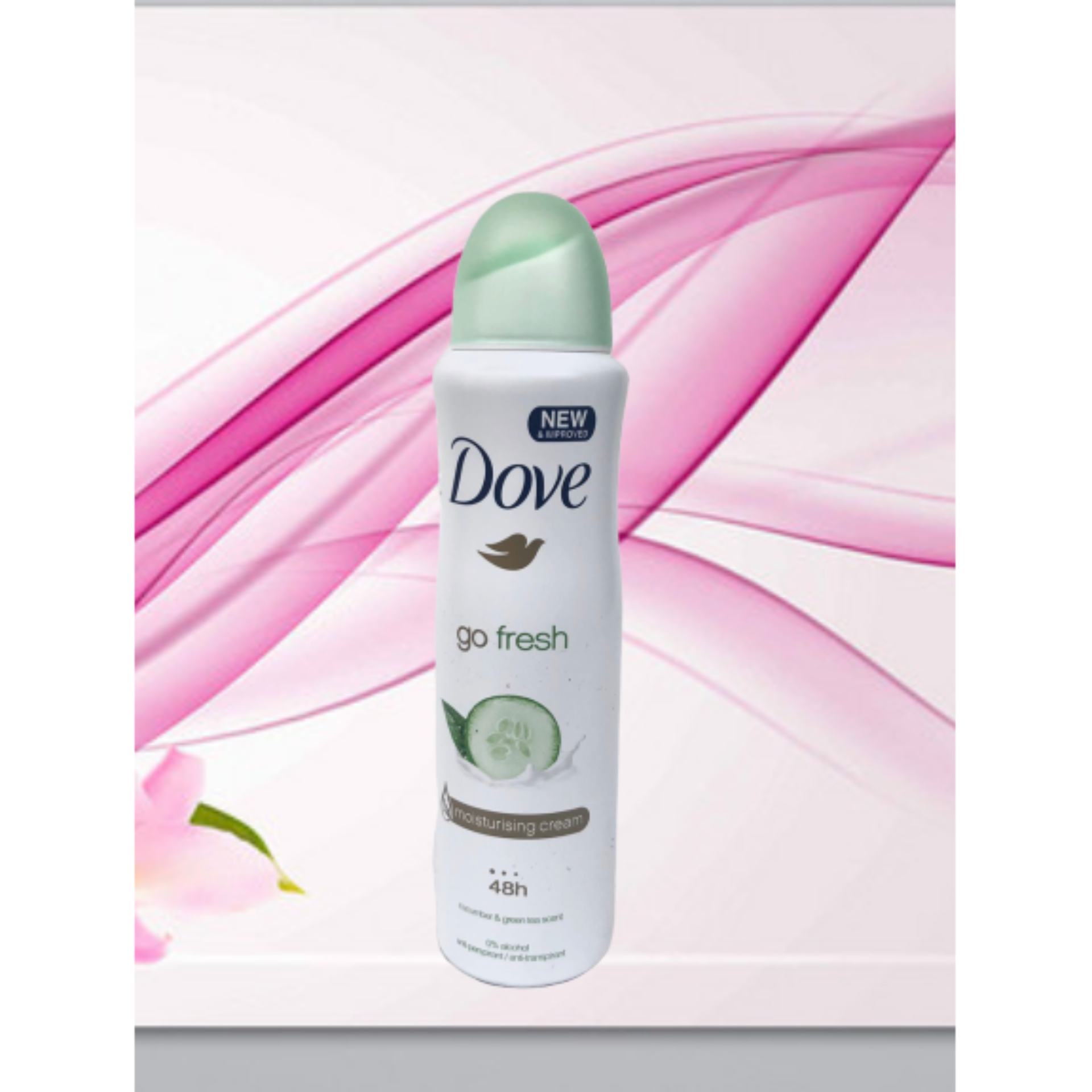 Xịt Khử Mùi Dove Dưa Leo 48h  150ml