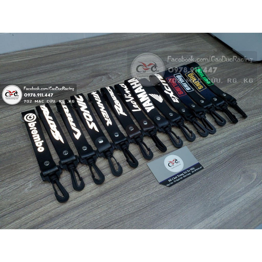 Móc khóa dây kiểu tên xe