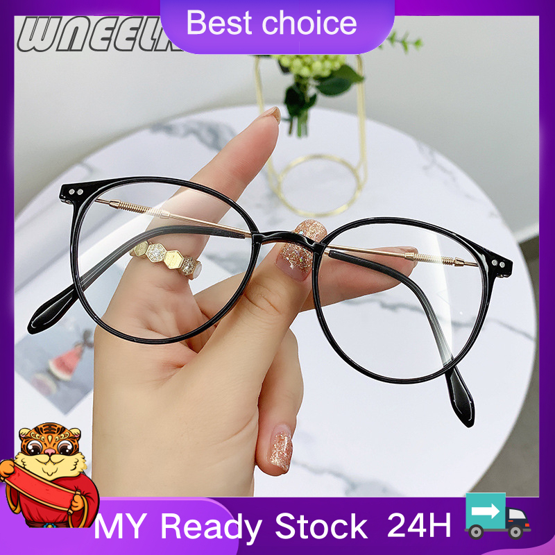 Giá bán 🔥In stock🔥-1.0-1.5-2.0-2.5-3.0-3.5-4.0Finished Myopia Glasses Fashion Women Men Computer Optical Nearsighted Eyeglasses Metal Frame