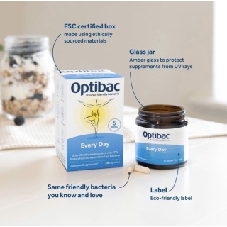 Men vi sinh OptiBac for Everyday Wellbeing tăng cường và duy trì sức khỏe hằng ngày 30 viên thumbnail