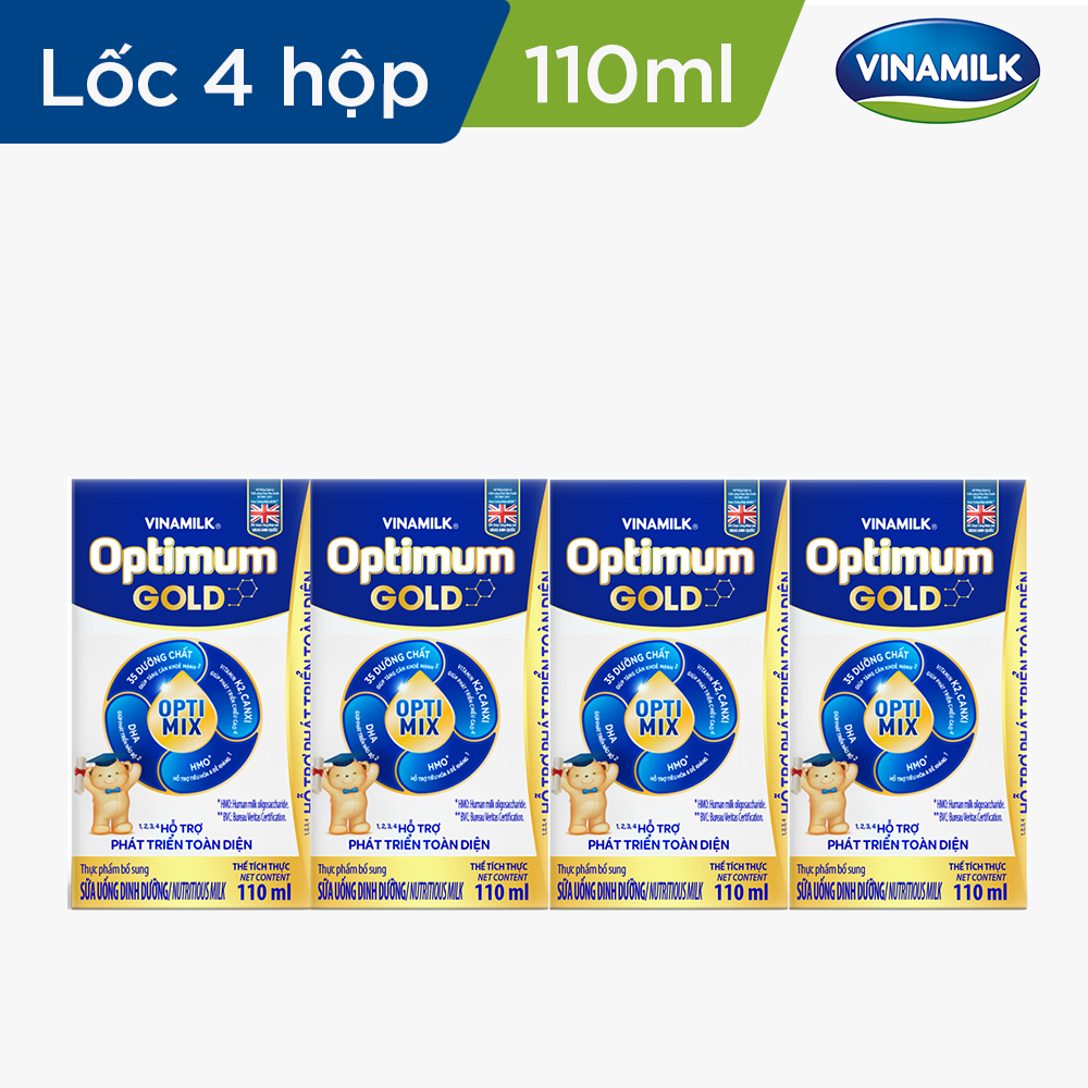 Combo 24 hộp sữa bôt pha sẵn optimum 110 ml