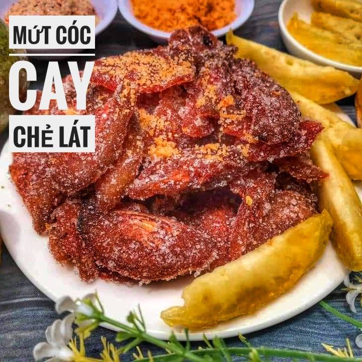 MỨT CÓC CAY CHẺ LÁT 1KG - mứt tết - đồ ăn vặt