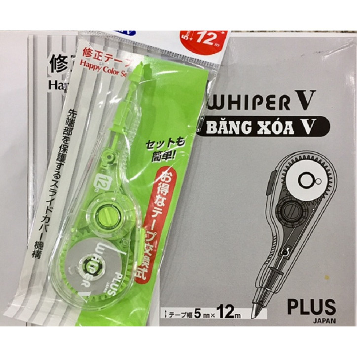 Băng xóa  Plus /  Xóa Kéo  Plus dài Whiper V Happy Color WH – 105T - MÀU NGẪU NHIÊN