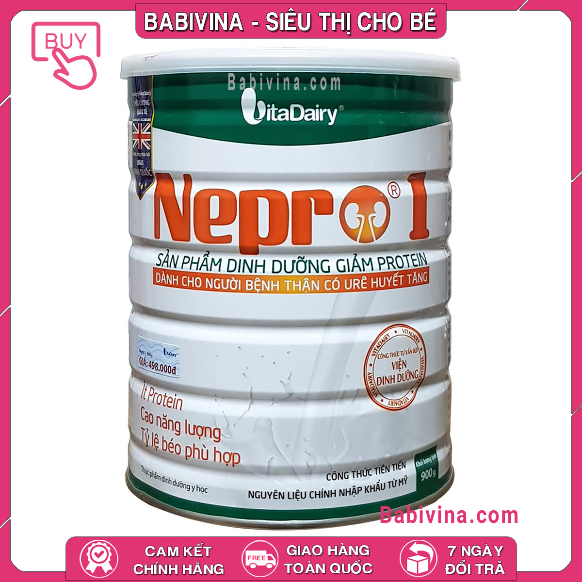 [CHÍNH HÃNG] Sữa Bột Nepro 1 900G | Dành Cho Bệnh Nhân Suy Thận