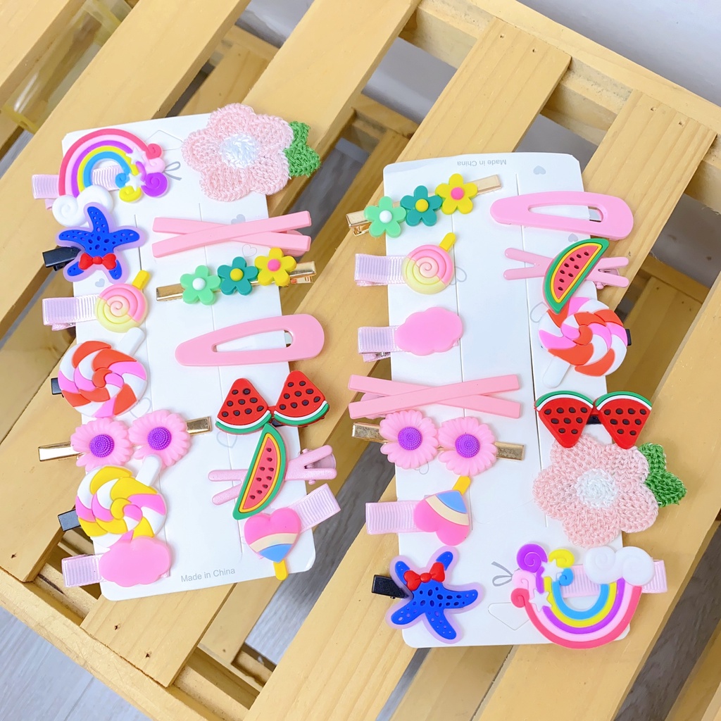 SET 14 KẸP TÓC ĐÁNG YÊU CHO BÉ GÁI Ankids