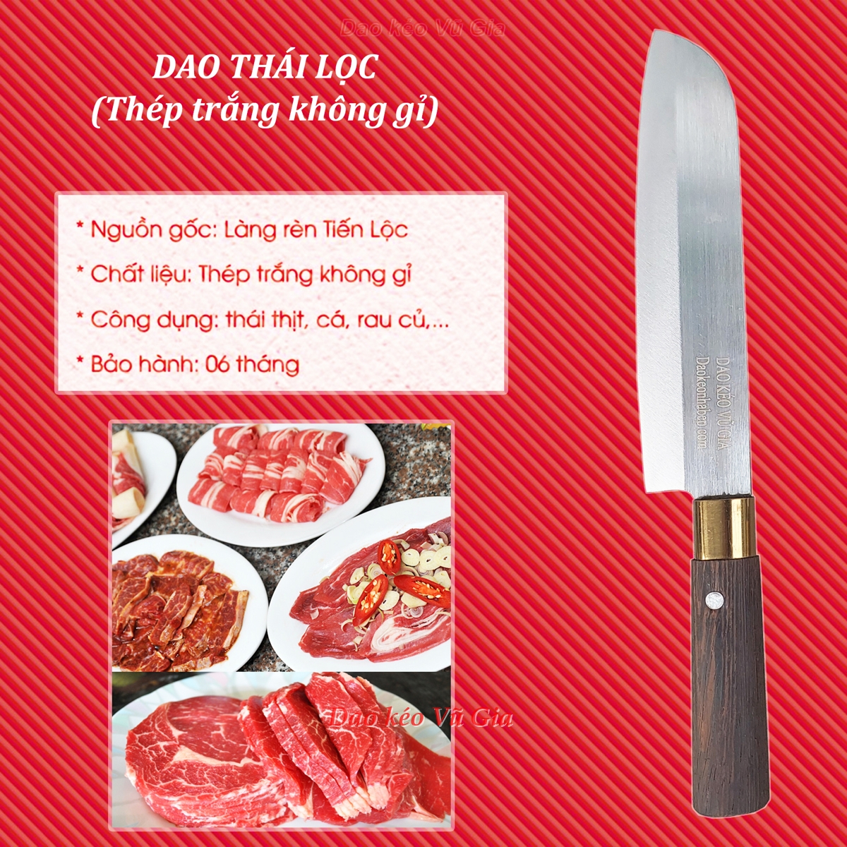 Dao phi lê thép nhíp nga thép trắng ko han gỉ