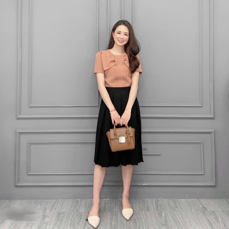 [HCM]ÁO KIỂU PHỐI NƠ SIÊU XINH